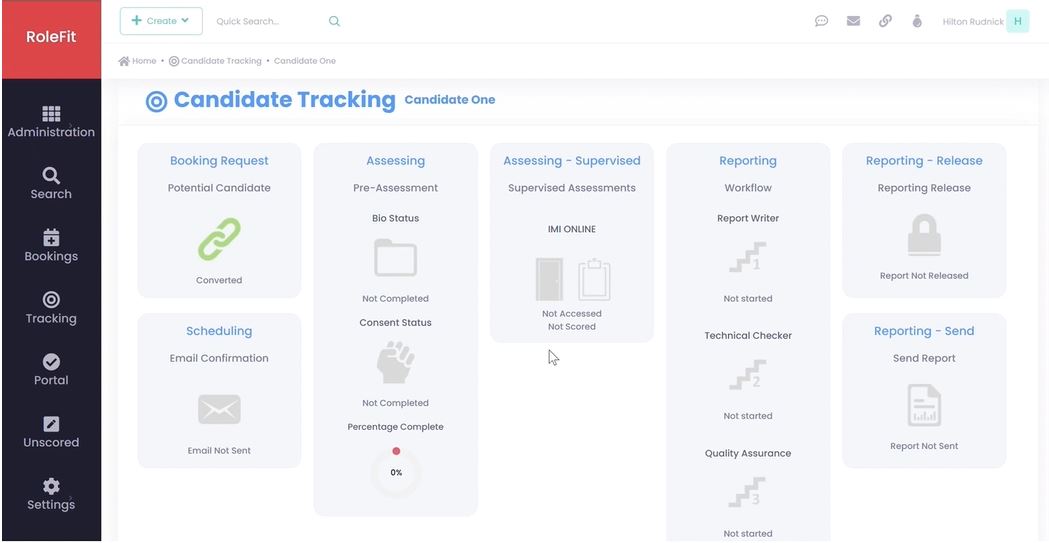 screenshot of RoleFit ARM